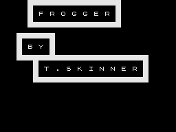 Frogger (Jupiter Ace) screenshot: Title Screen