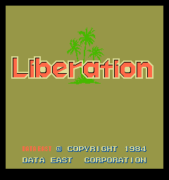 Liberation (Arcade) screenshot: Title screen