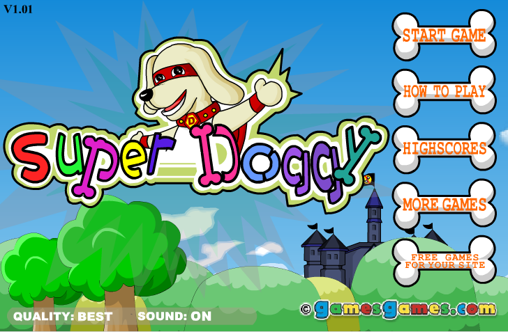 Super Doggy (Browser) screenshot: Main menu