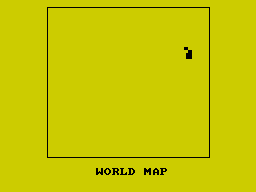Dark Empire (ZX Spectrum) screenshot: World Map
