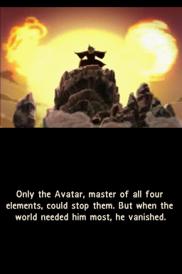 Avatar: The Last Airbender (Nintendo DS) screenshot: The Avatar