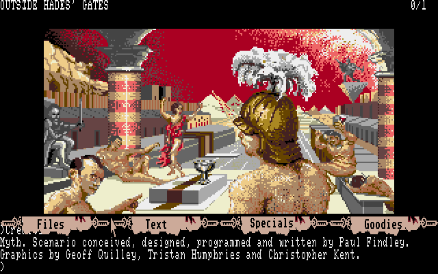 Myth (Amiga) screenshot: Outside Hades' gates