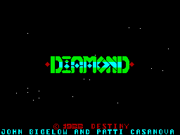 Diamond (ZX Spectrum) screenshot: Title Screen
