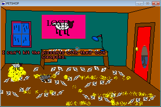 The Pet Shop Incident (Windows) screenshot: Pissants were found, but how to get them back to the pet shop?