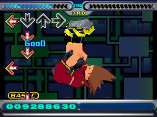 Dance Dance Revolution: 5th Mix (PlayStation) screenshot: You hit the arrow early and combo stops.