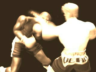 Contender (PlayStation) screenshot: Opening movie from the North American version... You will only see two boxers.