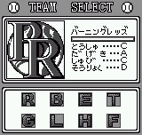 Baseball Stars (Neo Geo Pocket) screenshot: Select team