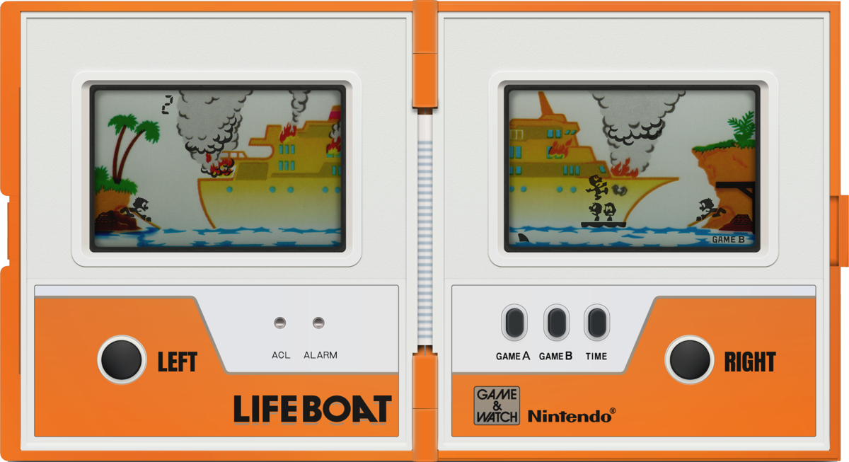 Game & Watch Multi Screen: Life Boat (Dedicated handheld) screenshot: Game & Watch - Life Boat