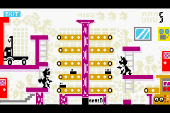 Game & Watch Gallery 4 (Game Boy Advance) screenshot: Mario Bros (Classic; Unlockable