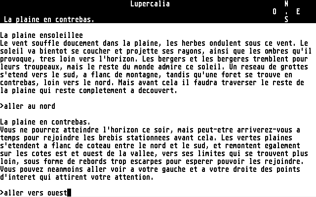 Lupercalia (Atari ST) screenshot: Atari ST monochrome