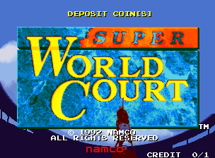Super World Court (Arcade) screenshot: Title screen