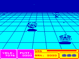 3D-Interceptor (ZX Spectrum) screenshot: Aliens to blast