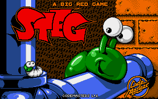 Steg the Slug (Amiga) screenshot: Title screen.