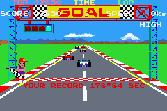 Namco Museum (Game Boy Advance) screenshot: Pole Position: game complete