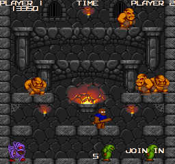 Dark Tower (Arcade) screenshot: Purple-haired enemy