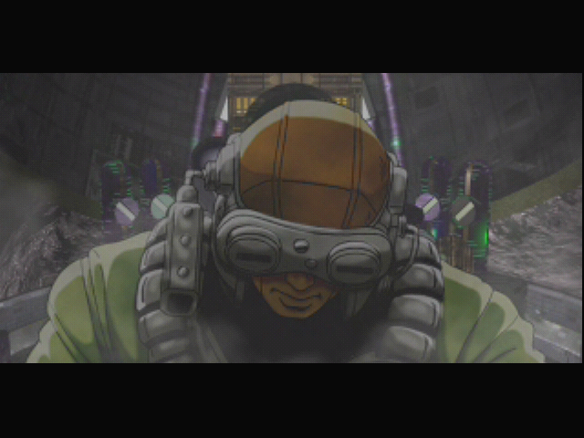 EGG: Elemental Gimmick Gear (Dreamcast) screenshot: The Opening FMV. A Sleeper was found in a robot suit.