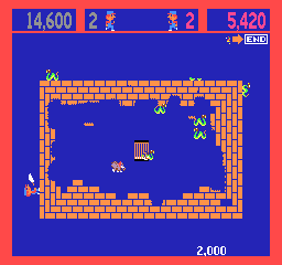 Zoo Keeper (Arcade) screenshot: Have the net