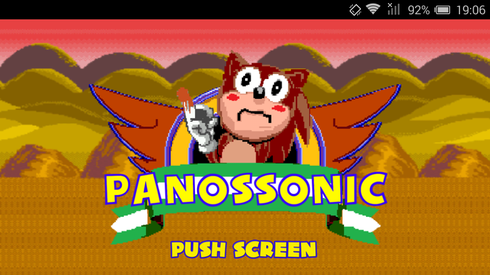 PANOSSONIC (Android) screenshot: Title screen