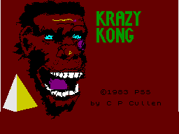 Krazy Kong (ZX Spectrum) screenshot: Loading Screen