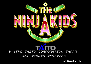 The Ninja Kids (Arcade) screenshot: Title