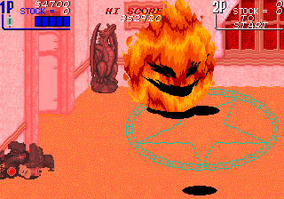 The Ninja Kids (Arcade) screenshot: Second Boss
