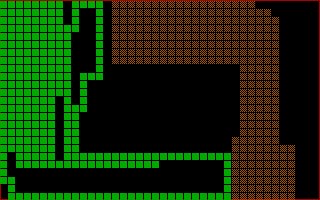 Blockade (DOS) screenshot: Twists and turns