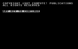Laser Chess (Commodore 64) screenshot: Game info