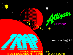 Trap (ZX Spectrum) screenshot: Loading Screen