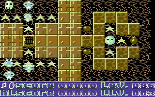 Bombmania (Commodore 64) screenshot: Level 26