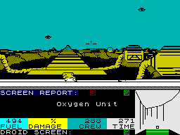 Psytron (ZX Spectrum) screenshot: Looking for Saboteurs
