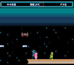 Cheril the Goddess (NES) screenshot: Two enemies