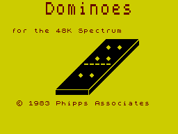 Dominoes (ZX Spectrum) screenshot: Loading Screen
