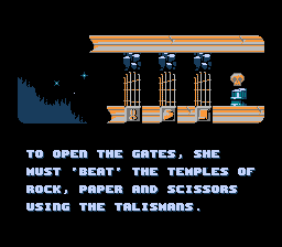 Cheril the Goddess (NES) screenshot: The story in the introduction