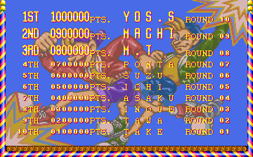 Pang Pom's (Arcade) screenshot: High scores