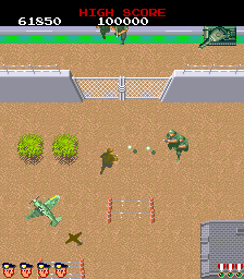 Land Sea Air Squad (Arcade) screenshot: "enemy at the gate"