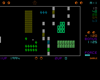 Poing 7 (Amiga) screenshot: …then the hidden bonus blocks are triggered