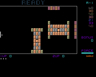 Poing 7 (Amiga) screenshot: J. Bergsvik's mathematical level set 1, level 1