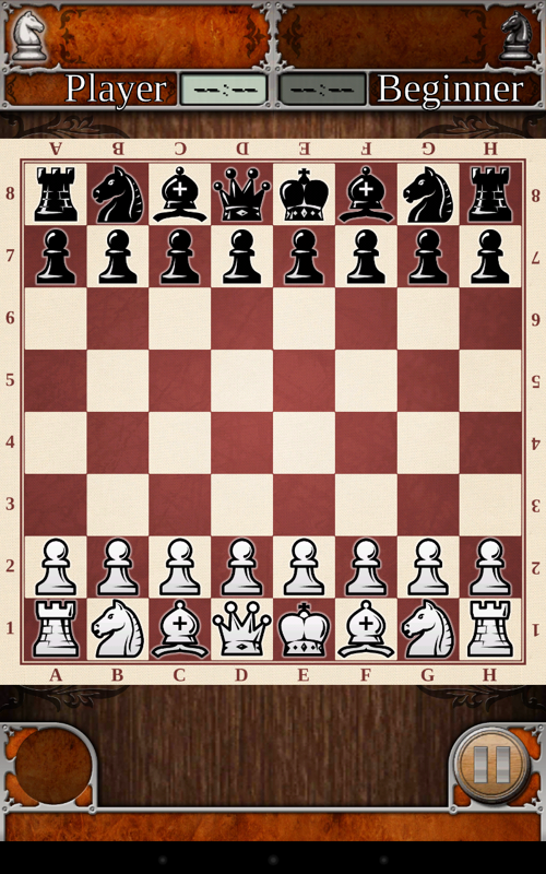 Chess (Android) screenshot: The beginning.