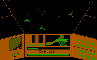 The Last Warrior (DOS) screenshot: Eat lasers, you three-pronged scum!