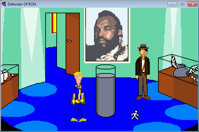 Defender of RON (Windows) screenshot: In the museum of history