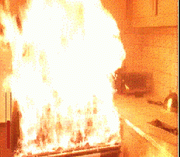 Fahrenheit (SEGA CD) screenshot: Cookers catching fire.