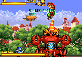 GunMaster (Arcade) screenshot: Fighting Cancer