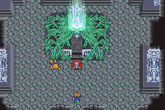 Final Fantasy V Advance (Game Boy Advance) screenshot: Trying to save the crystal.