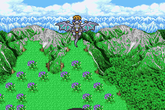 Final Fantasy V Advance (Game Boy Advance) screenshot: Flying