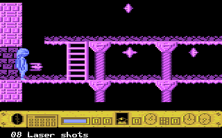 Naturix (Atari 8-bit) screenshot: Close encounter