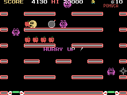 Fruit Panic (MSX) screenshot: Hurry up!