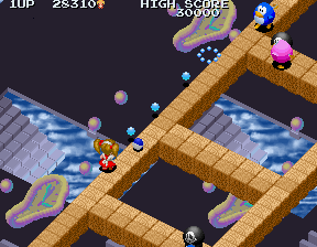 Märchen Maze (Arcade) screenshot: Path is very thin