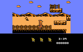 Yogi's Great Escape (Atari 8-bit) screenshot: Start up location