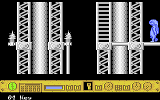 Naturix (Atari 8-bit) screenshot: End of the road