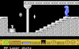 Naturix (Atari 8-bit) screenshot: Key found!